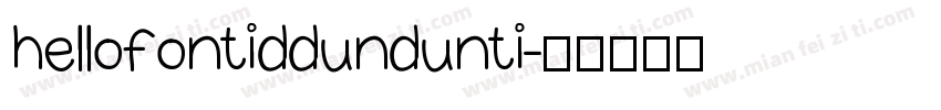 hellofont id dundunti字体转换
